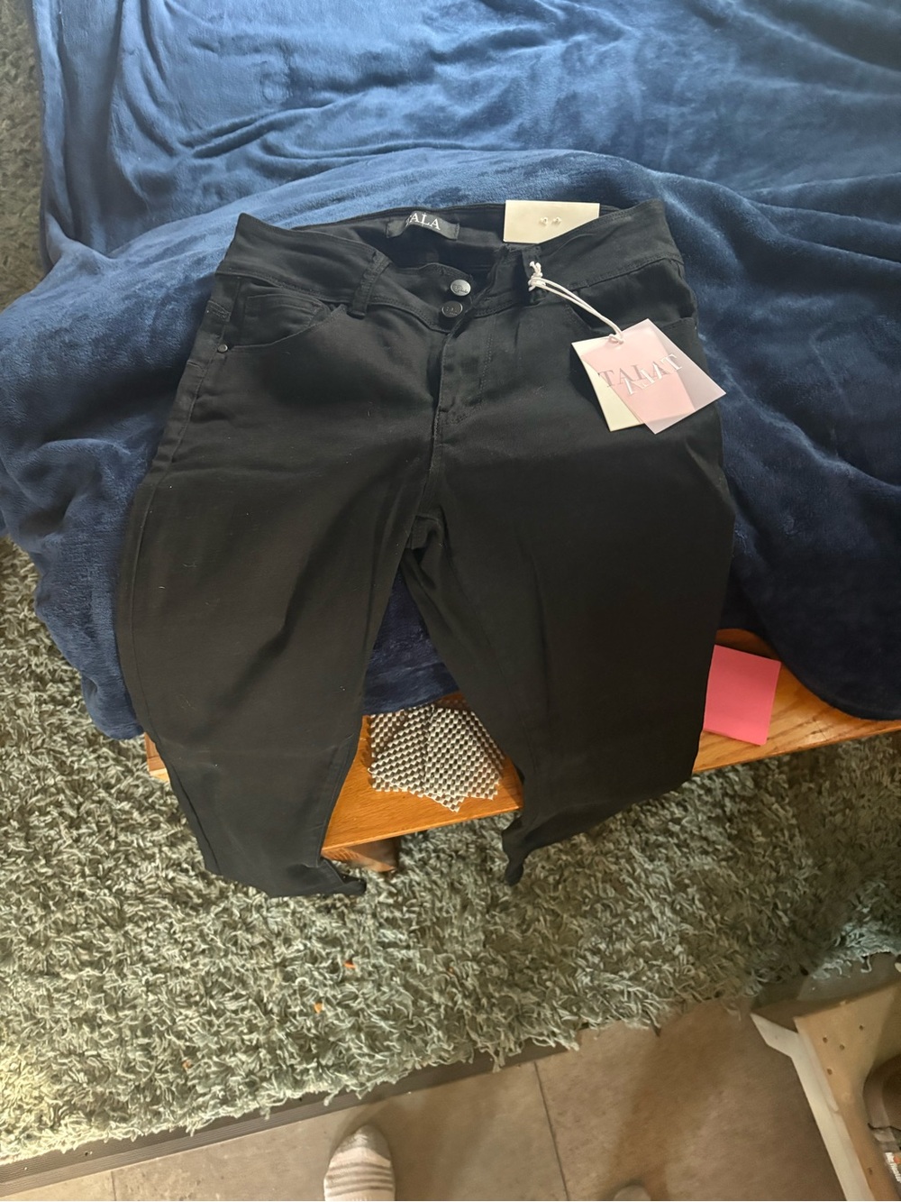 Michael Kors Dark Navy Skinny Jeans with Contrast Stitching